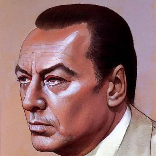 Image similar to Silvio Berlusconi by Frank Frazetta