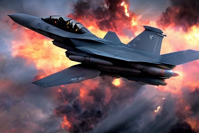 Image similar to a cinematic painting of a fighter jet, hitting sonic boom, beautiful lighting, high depth, ultra realistic, artistic, by zack snyder