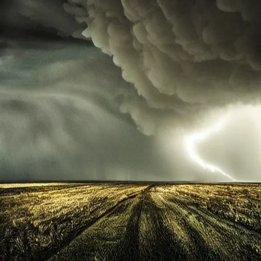 Image similar to amazing photo of a tornado, digital art, beautiful dramatic lighting