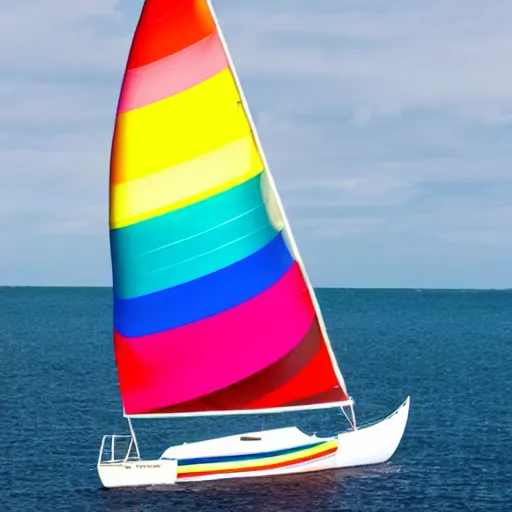 Image similar to rainbow sailboat emoji