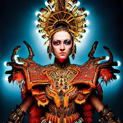 Prompt: uhd photorealisitc inspiring photo of a cosmic namekkian powered up. intricate details. ornate costume. glowing, powering up. hyperdetailed, accurate, global lighting. accurate face. symmetrical face. correct face. photo by annie leibowitz and steve mccurry