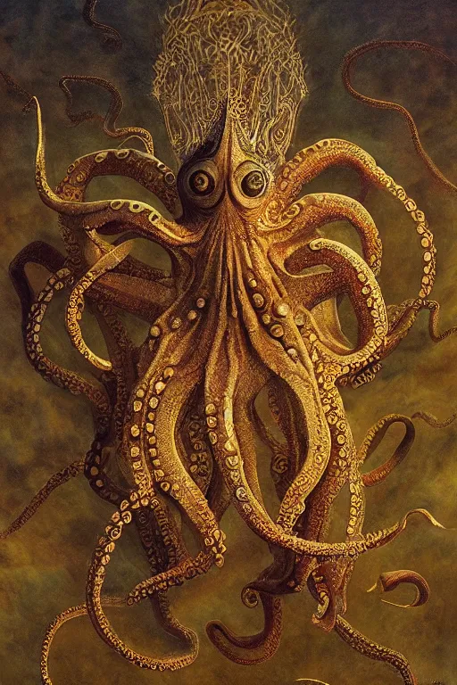 Prompt: Intricate stunning highly detailed octopus, digital painting by agostino arrivabene and Vladimir Kush, surreal, ultra realistic, artstation