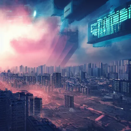 Image similar to tel aviv as an utopian cyberpunk city epic sky photography octane render hyper realistic detailed