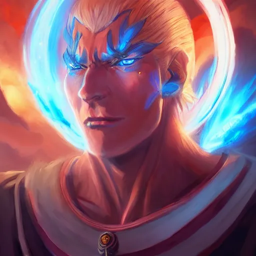 Prompt: anime portrait of Apollo24 as a shaman yedi using dark force to eliminate trump as an anime antagonist by Stanley Artgerm Lau, WLOP, Rossdraws, James Jean, Andrei Riabovitchev, Marc Simonetti, and Sakimichan, trending on artstation