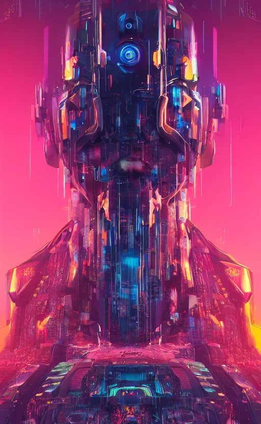 Image similar to silicon valley virtual reality 1 0 th anniversary, cyberpunk art by android jones, cyberpunk art by beeple!!!, synthwave, darksynth, quantum tracerwave, wireframes, trending on artstation