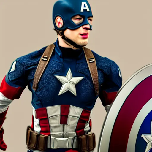 Prompt: A realistic photo of a mixture of Flash and Captain America, hyper-realistic, 8K HDR.