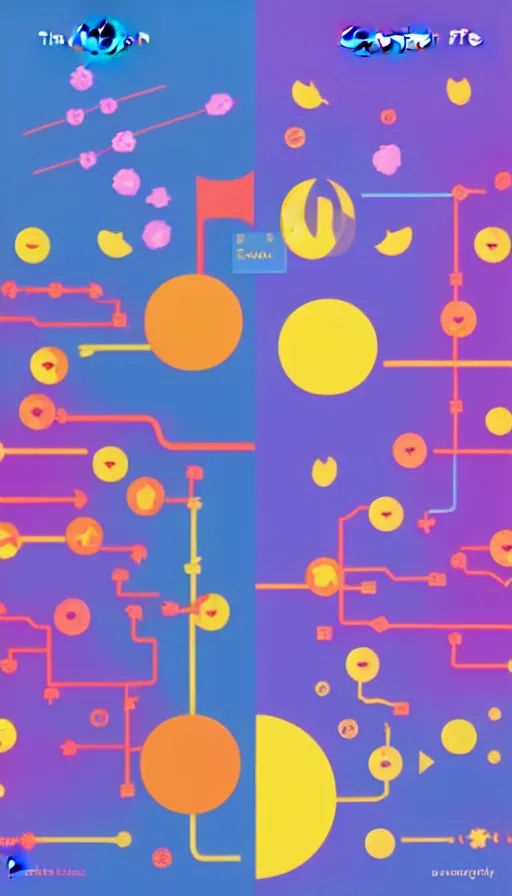 Image similar to the two complementary forces that make up all aspects and phenomena of life, by Kurzgesagt,