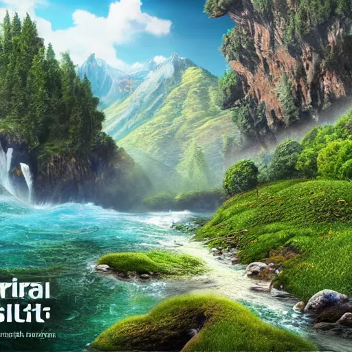 Image similar to a realistic beautiful natural landscape, 4 k resolution, hyper detailed