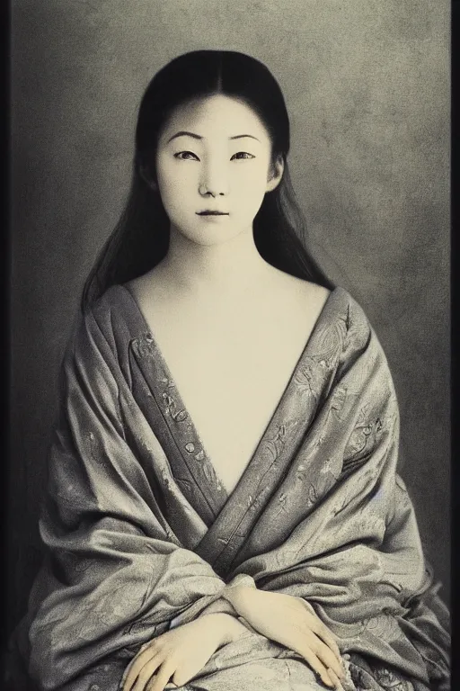 Prompt: ultra realistic photo portrait of a beautiful japanese girl, by Annie Leibovitz and Gustave Dore