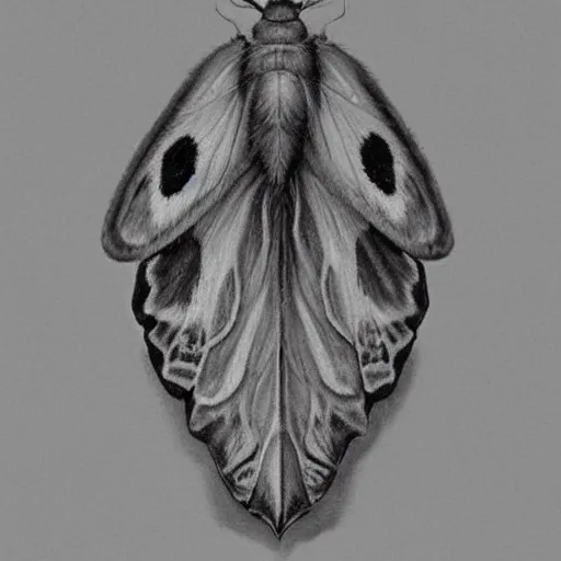 Prompt: Face moths darkart creepy 8k hyperrealism