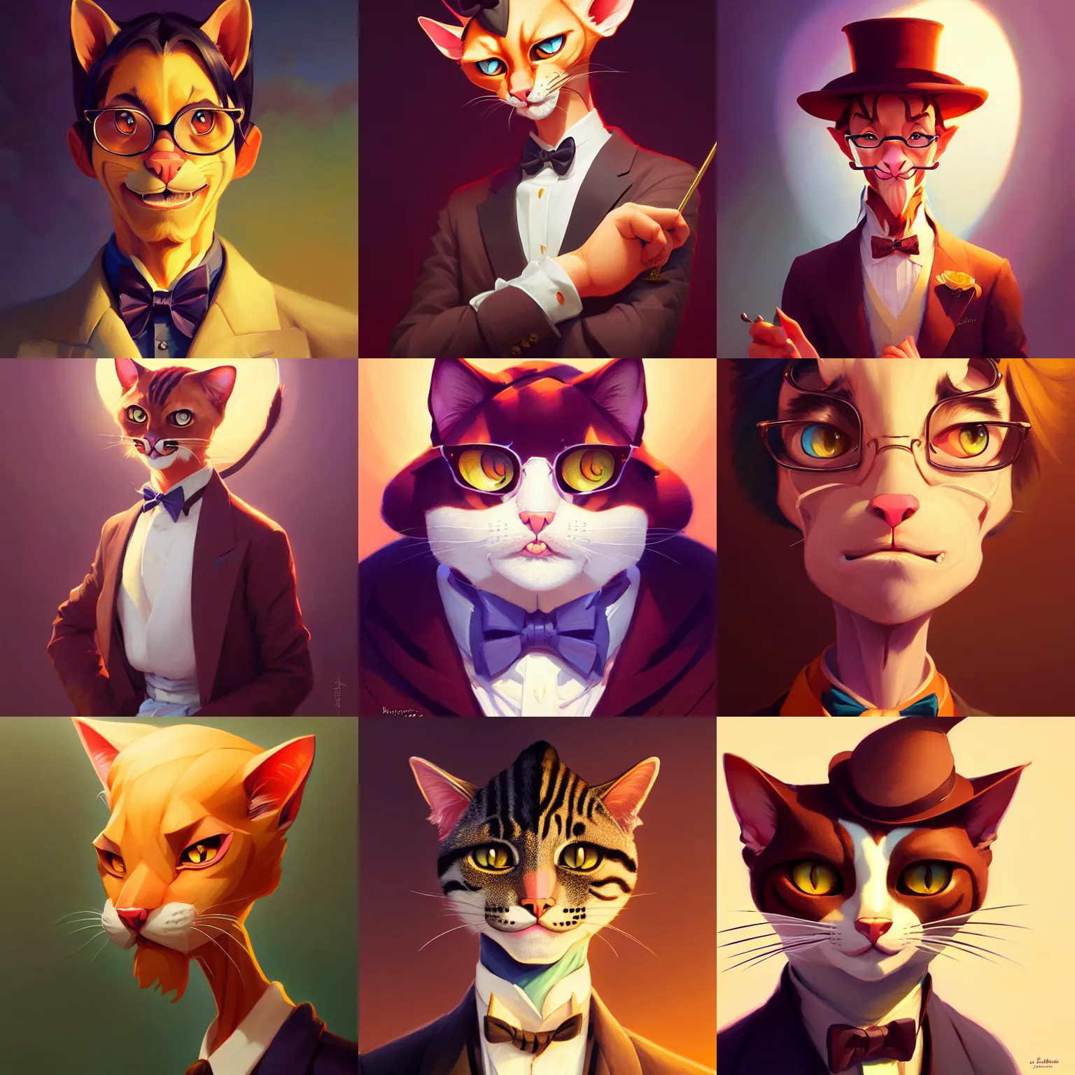 Prompt: portrait of an anthropomorphic cat aristocrat, behance hd by jesper ejsing, by rhads, makoto shinkai and lois van baarle, ilya kuvshinov, rossdraws global illumination