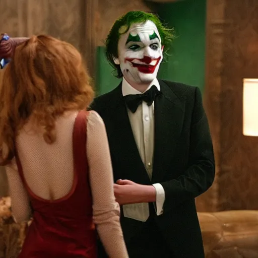 Prompt: romance scene of mr. bean and the joker making out in batman vs bean, elon musk cast as the joker, 2 0 2 0