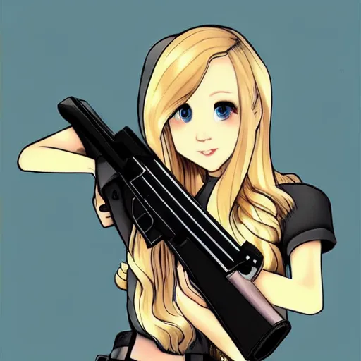 anime gun to head