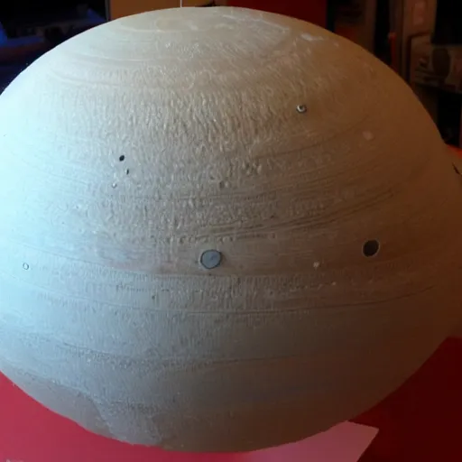 Image similar to planet saturn made out of cardboard highly detailed