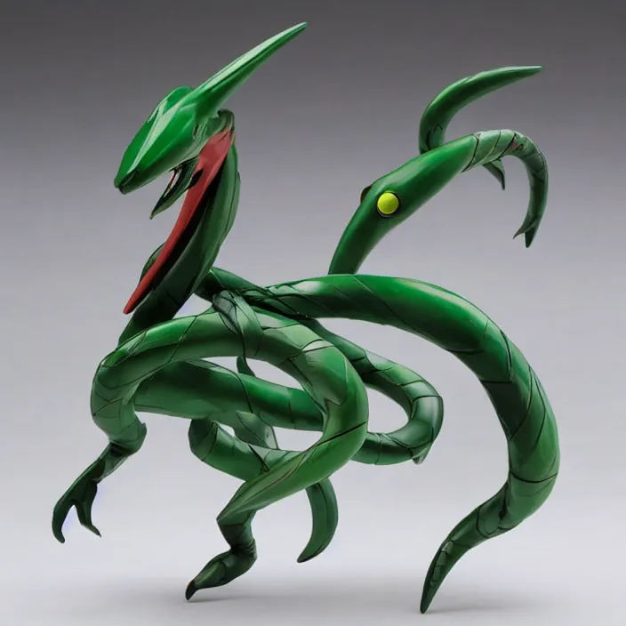 Image similar to a figure of rayquaza, figurine, detailed product photo