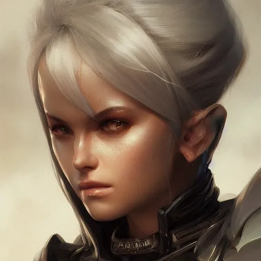 Image similar to kerli koiv as celes chere, character headshot concept art, sharp, digital matte painting, art by artgerm, greg rutkowski, wlop, dramatic lighting, trending on artstation