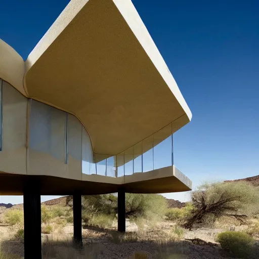 Image similar to biophilia architecture in the desert