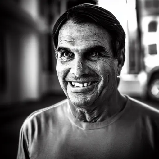 Image similar to Jair Bolsonaro evil 50mm portrait