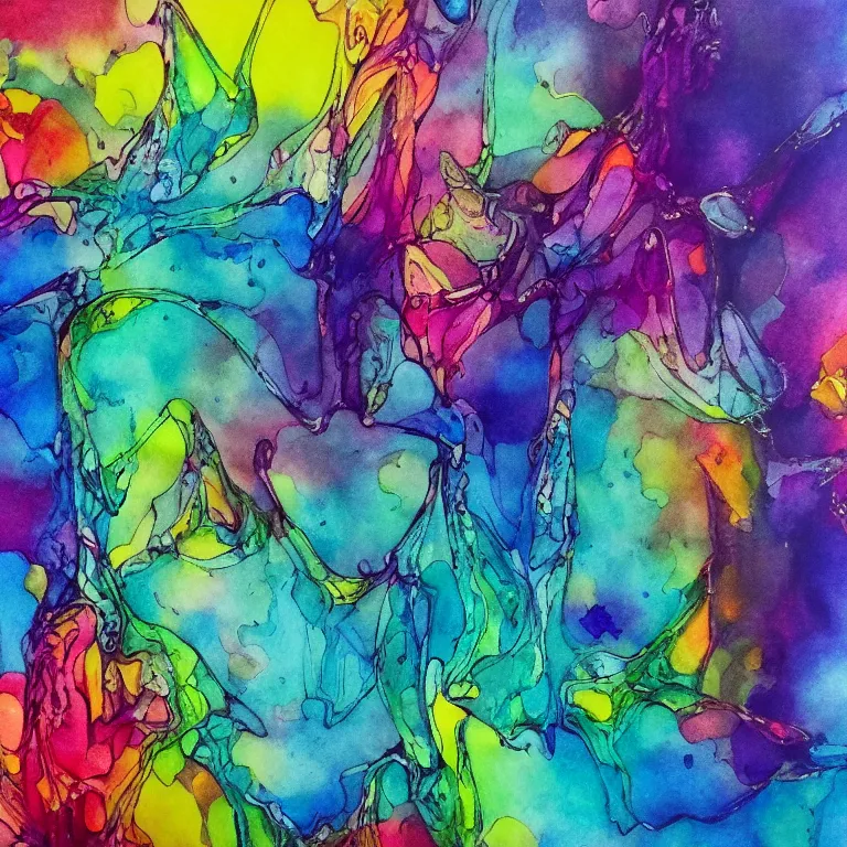 Image similar to alcohol ink art, abstract art, intricate, elegant, highly detailed, smooth, sharp focus, desaturated colors, art by marissa recker and ksenyart and lou jordan and alexis bonavitacola
