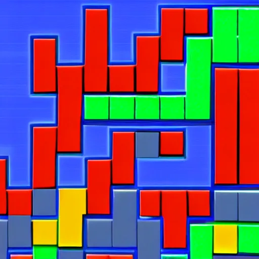 Prompt: tetris but with chins instead of blocks, gameplay screenshot