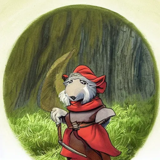 Prompt: The main character from Redwall.