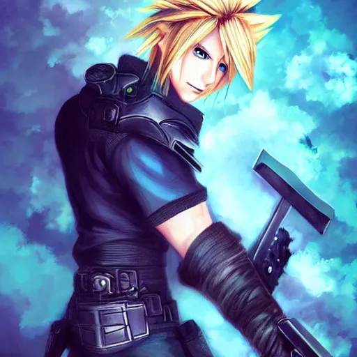 Cloud Strife (Anime FA) | Final Fantasy VII Remake (Video Game) 4K  wallpaper download