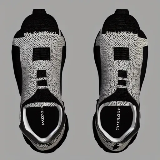 Image similar to balenciaga sneakers in minecraft