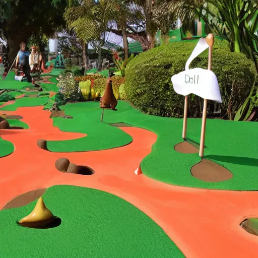 Image similar to Salvador Dali mini golf course