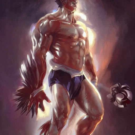 Image similar to sonic the hedgehog as a Greek god, gorgeous, amazing, muscular, fit, very muscular male body, intricate, highly detailed, digital painting, artstation, concept art, sharp focus, illustration, art by greg rutkowski and alphonse mucha