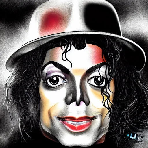 Image similar to digital painting of Michael Jackson by Jones Android, hyperdetailed