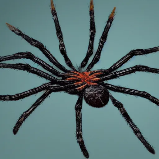 Image similar to a giant spider with a thousand legs, 8 k