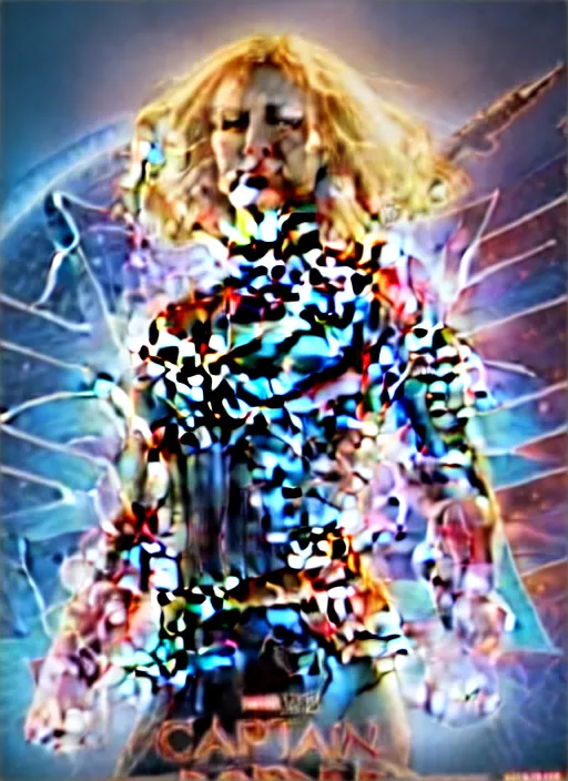 Prompt: full body portrait of captain marvel in full intricate clothing, beautiful face, ultra detailed, octane render, 4K, dystopian, micro details