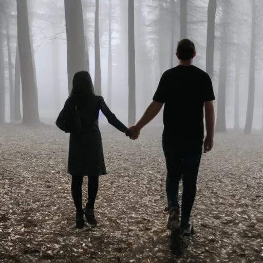 Image similar to a blurry aura glowing in a white mist, human holding hand out