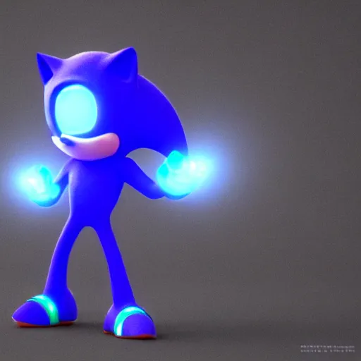 Image similar to a 3 d render of sonic as a green lantern, being epic