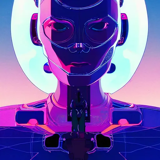 Image similar to a portrait of a beautiful cybernetic woman praying, cyberpunk concept art by josan gonzales and jean claude meziere and syd mead and moebius