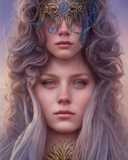 Image similar to mermaid portrait | highly detailed | very intricate | symmetrical | cinematic lighting | award - winning | closeup portrait | painted by donato giancola and mandy jurgens and charlie bowater | featured on artstation