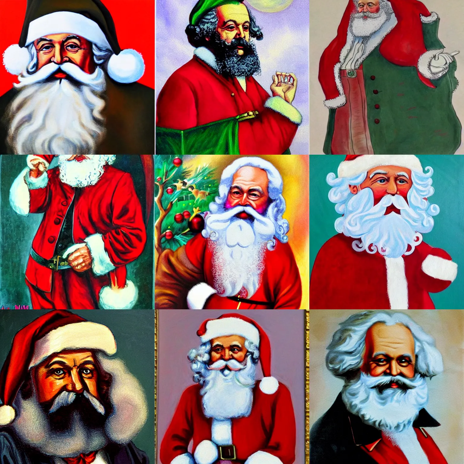 Karl marx santa claus