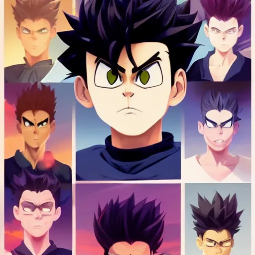 Image similar to face icon stylized minimalist yu yu hakusho, loftis, cory behance hd by jesper ejsing, by rhads, makoto shinkai and lois van baarle, ilya kuvshinov, rossdraws global illumination