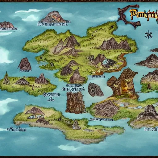Image similar to map of fantasy world