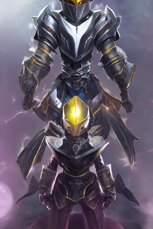 Image similar to helmet armor guardian destiny in witch queen illumination ray tracing hdr fanart arstation by sung choi robot ninja mask and eric pfeiffer and gabriel garza and casper konefal