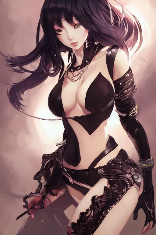 Image similar to cat girl in a blade and soul spinoff artbook rendered by the artist Hyung tae Kim, Jiyun Chae, Lê Long, Joe Madureira, trending on Artstation by Hyung tae Kim, artbook, Stanley Artgerm Lau, WLOP, Rossdraws , James Gurney