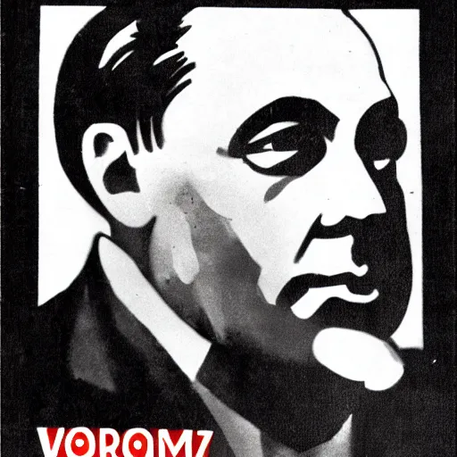 Prompt: viktor orban on soviet election poster, 1 9 2 0 s