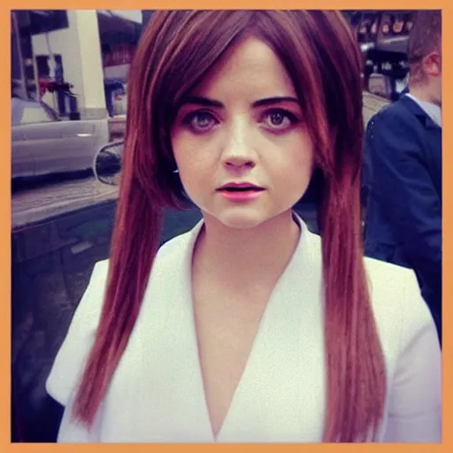 Prompt: jenna coleman as an anime character