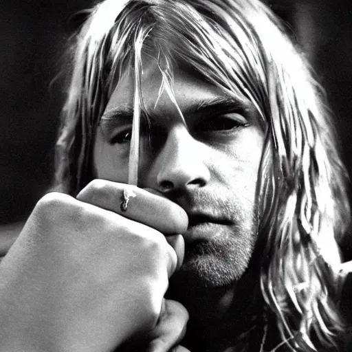 Prompt: Kurt Cobain down the drain