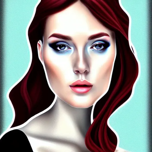 Image similar to lady jessica, pinterest, digital art, beautiful portrait