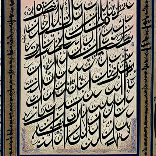 Image similar to Persian Calligraphy