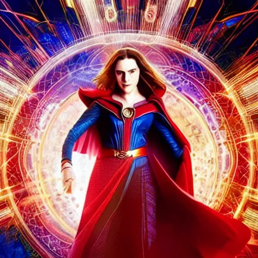 Image similar to A still of Katie McGrath as Scarlet Witch in Doctor Strange and the Multiverse of Madness (2022)