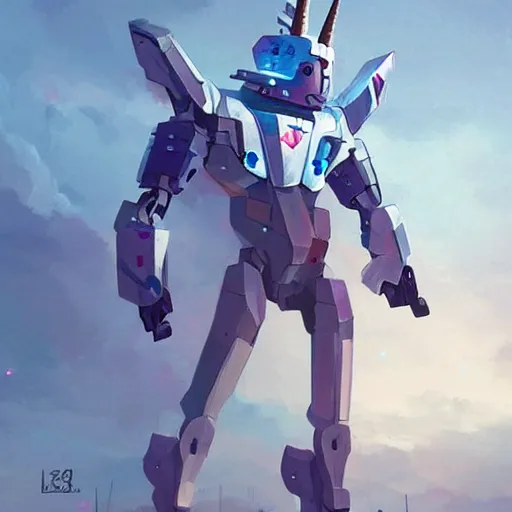 Image similar to unicorn robot in yeong gyun lee style artstation, because its irrelevant and not accurate, pinterest, perfect dynamic position, extremely realistic and highly details, bokeh, reduce duplication interference