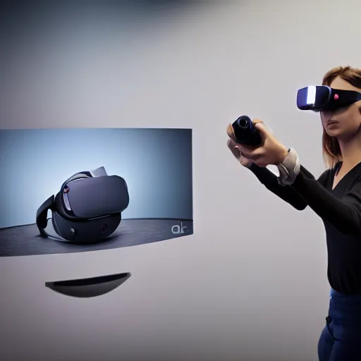 Image similar to a cinematic photo of next-gen oculus quest