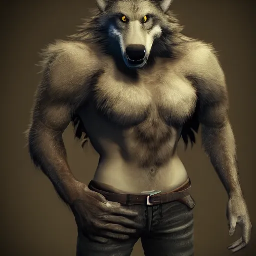Image similar to cute handsome male werewolf from van helsing unreal engine hyperreallistic render 8k character concept art masterpiece